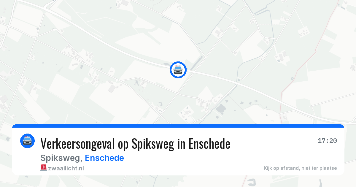 Verkeersongeval op Spiksweg in Enschede — 13 jun 2026