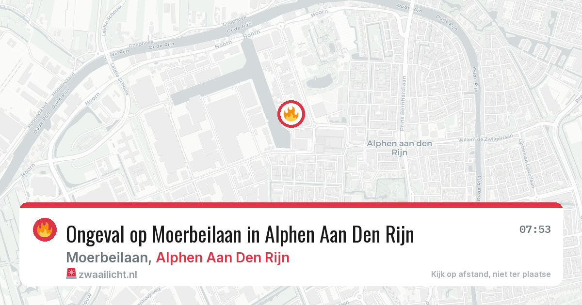 Ongeval op Moerbeilaan in Alphen Aan Den Rijn — 11 jun 2026