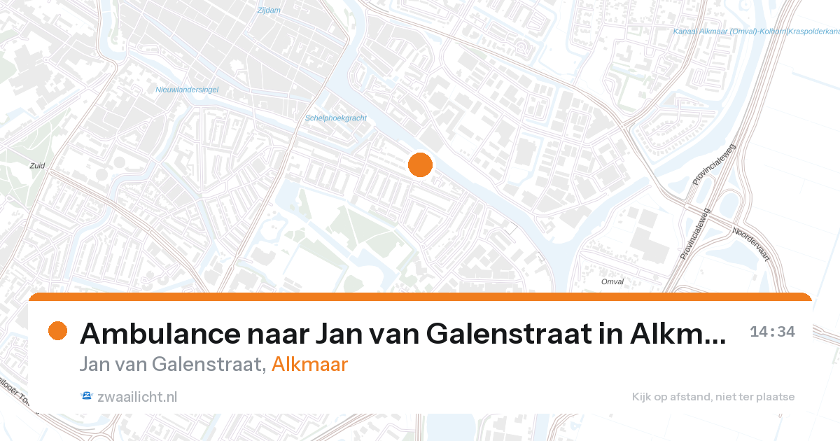 Ambulance naar Jan van Galenstraat in Alkmaar — 27 aug 2026