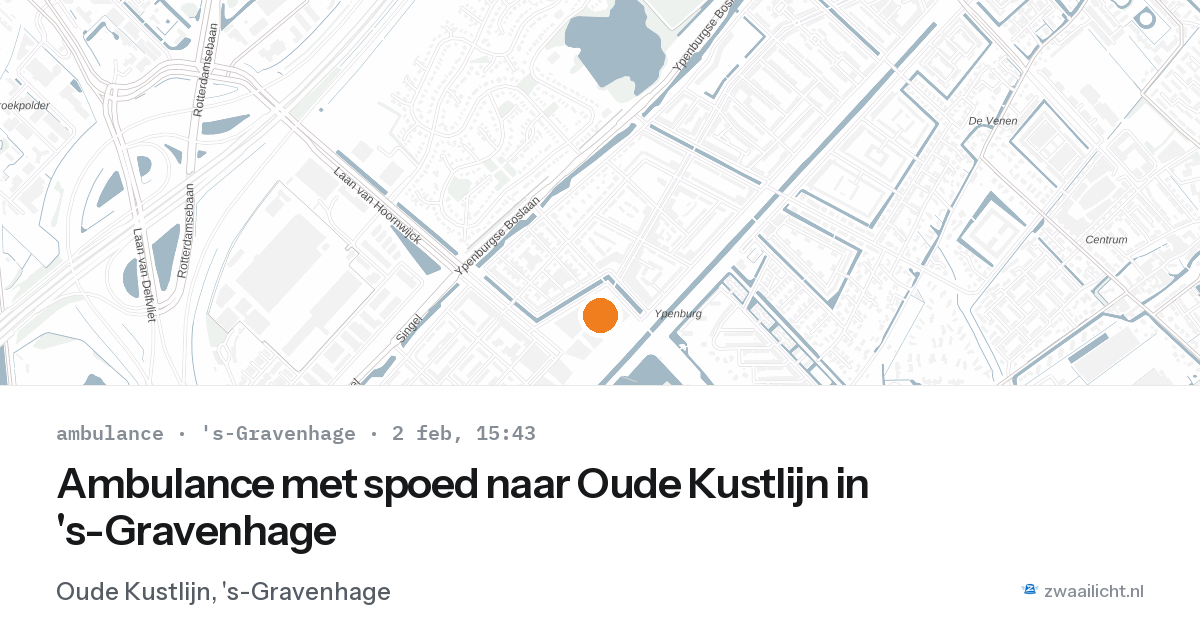 Ambulance met spoed naar Oude Kustlijn in 's-Gravenhage — 2 feb 2026