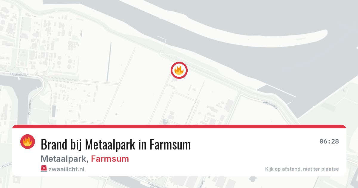 Brand bij Metaalpark in Farmsum — 24 mrt 2026