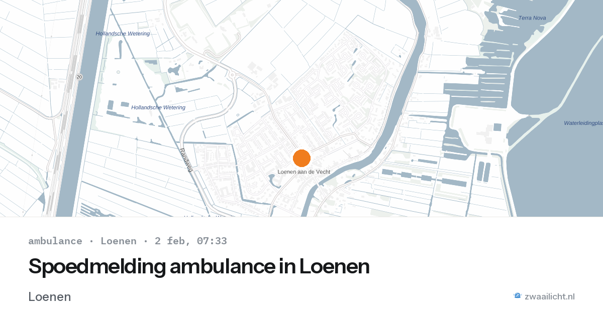 Spoedmelding ambulance in Loenen — 2 feb 2026