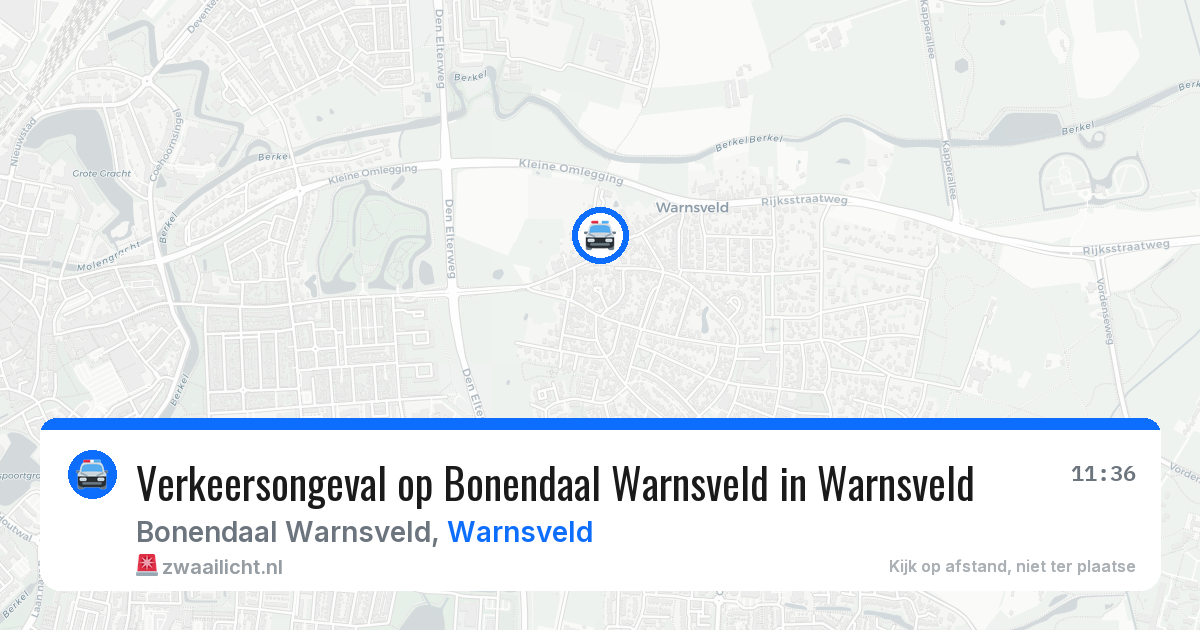 Verkeersongeval op Bonendaal Warnsveld in Warnsveld — 22 mrt 2026