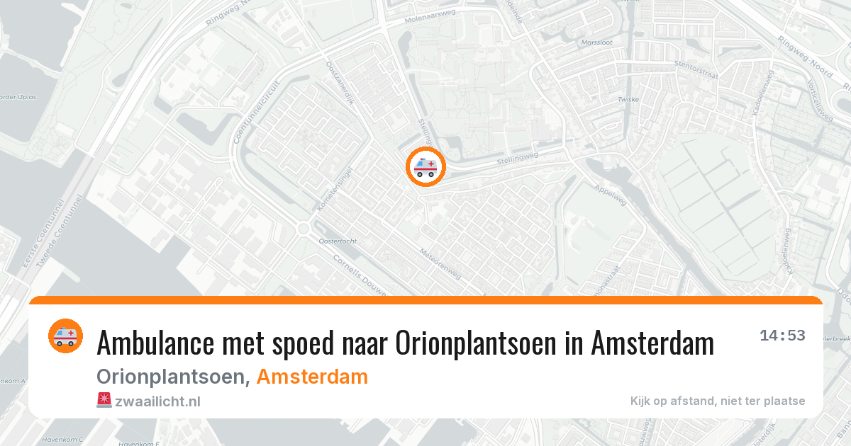 Ambulance met spoed naar Orionplantsoen in Amsterdam — 4 mrt 2026