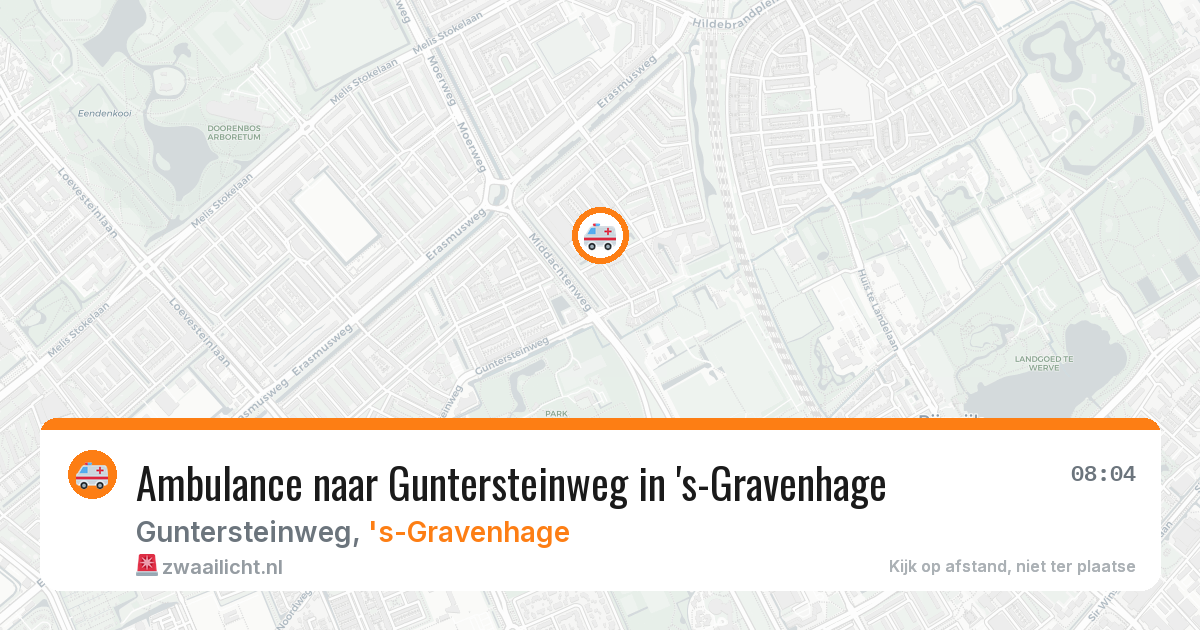 Ambulance naar Guntersteinweg in 's-Gravenhage — 27 mei 2026