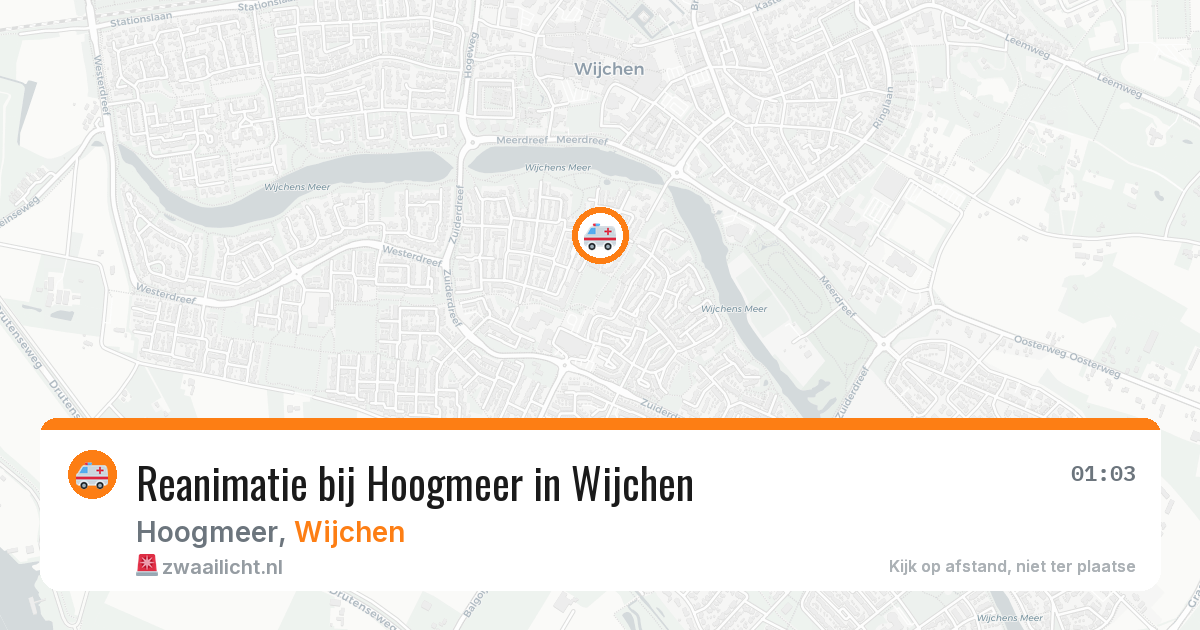 Reanimatie bij Hoogmeer in Wijchen — 20 mei 2026