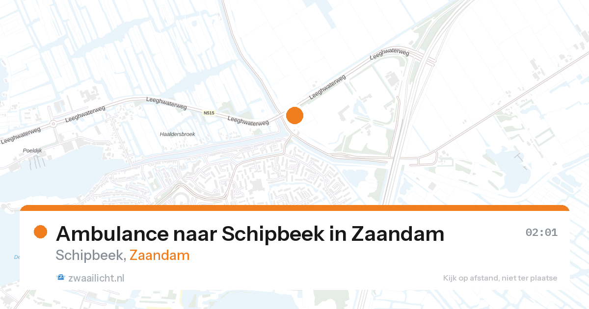 Ambulance naar Schipbeek in Zaandam — 11 jun 2026