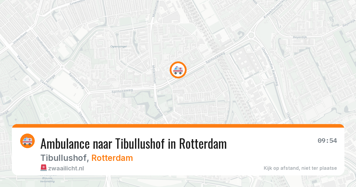 Ambulance naar Tibullushof in Rotterdam — 2 apr 2026