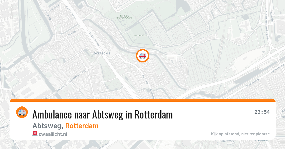 Ambulance naar Abtsweg in Rotterdam — 8 jul 2026