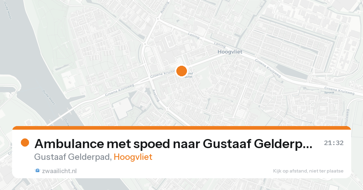 Ambulance met spoed naar Gustaaf Gelderpad in Hoogvliet — 29 jun 2026