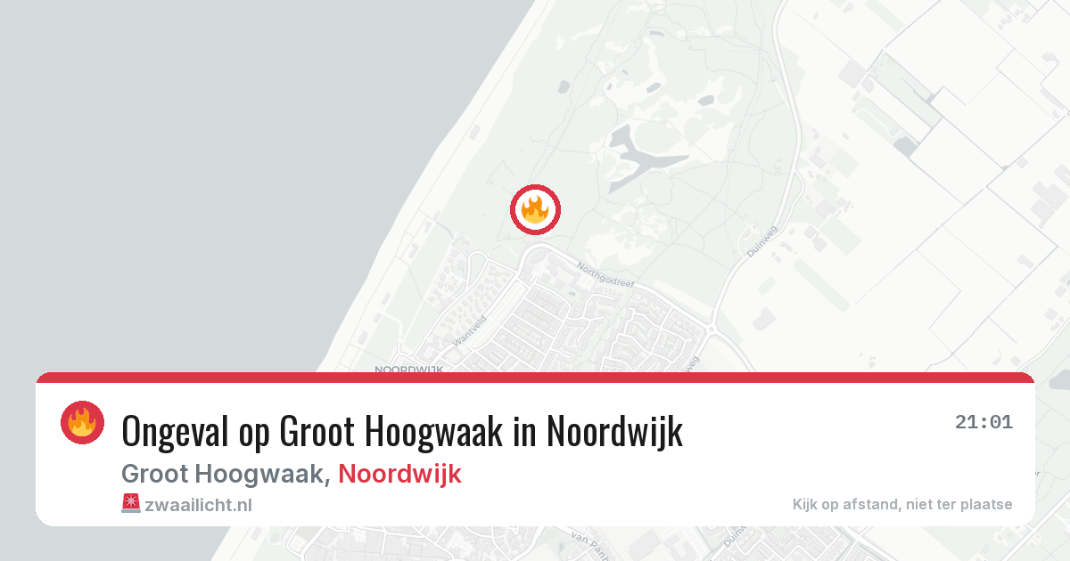 Ongeval op Groot Hoogwaak in Noordwijk — 11 mei 2026