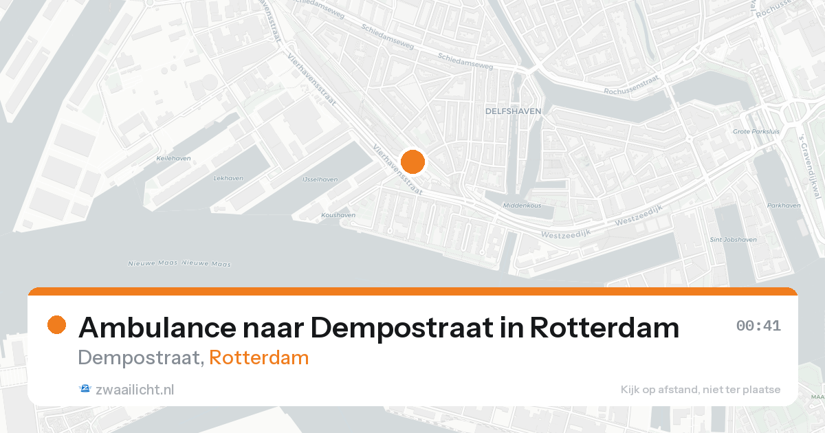 Ambulance naar Dempostraat in Rotterdam — 5 jul 2026