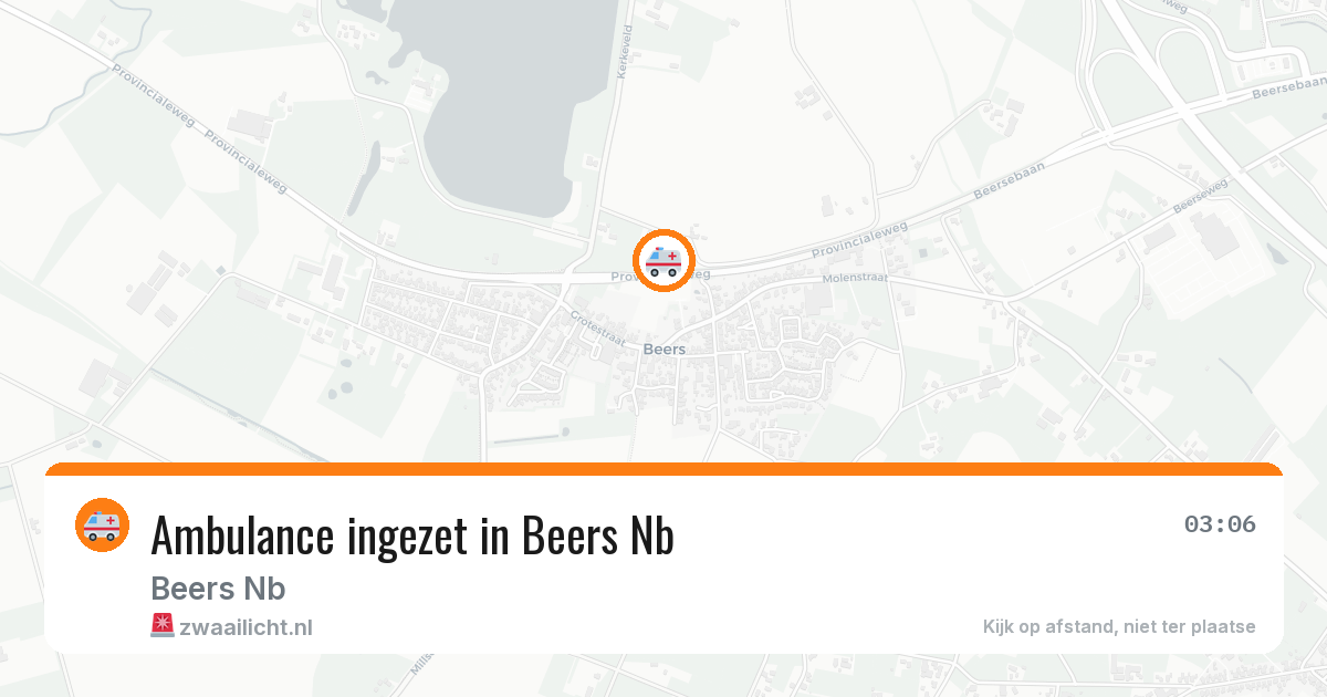 Ambulance ingezet in Beers Nb — 8 apr 2026