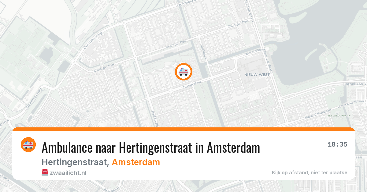 Ambulance naar Hertingenstraat in Amsterdam — 21 apr 2026