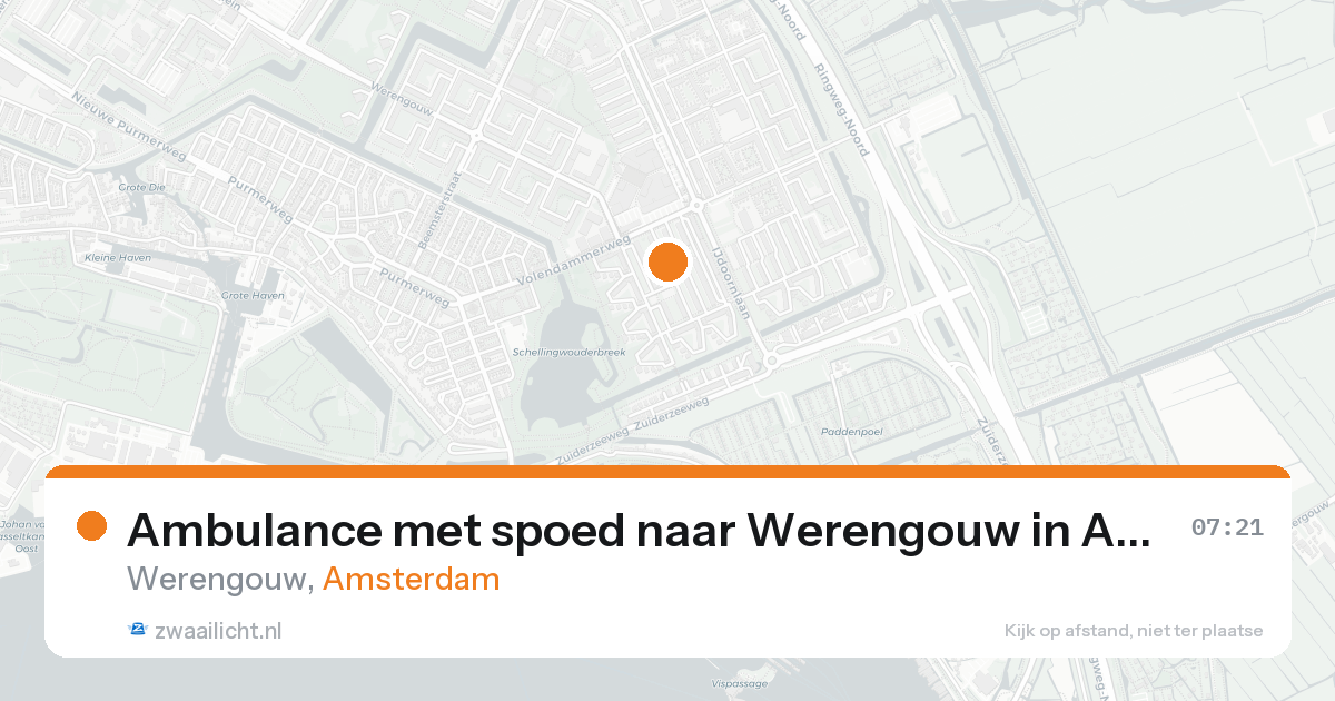 Ambulance met spoed naar Werengouw in Amsterdam — 31 jan 2026