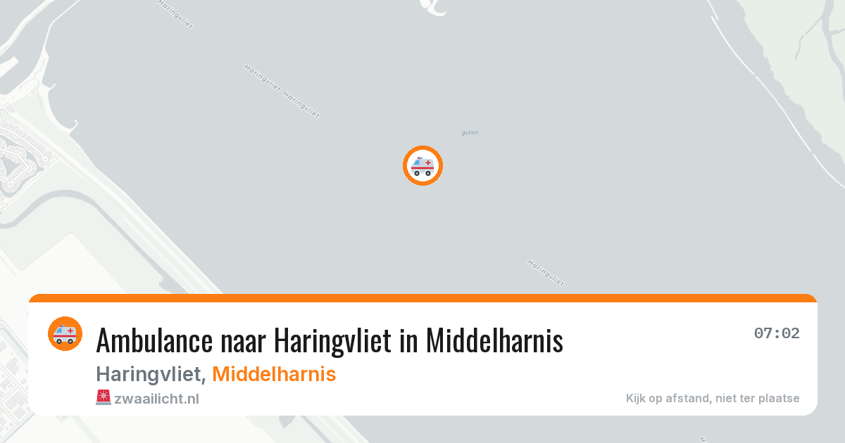 Ambulance naar Haringvliet in Middelharnis — 1 aug 2026