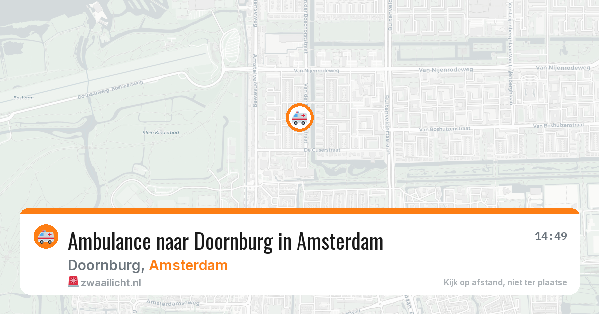 Ambulance naar Doornburg in Amsterdam — 23 jun 2026