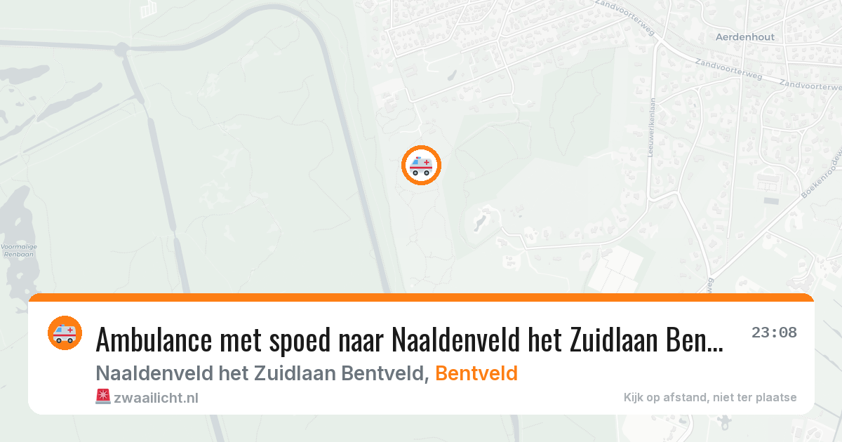 Ambulance met spoed naar Naaldenveld het Zuidlaan Bentveld in Bentveld — 5 apr 2026