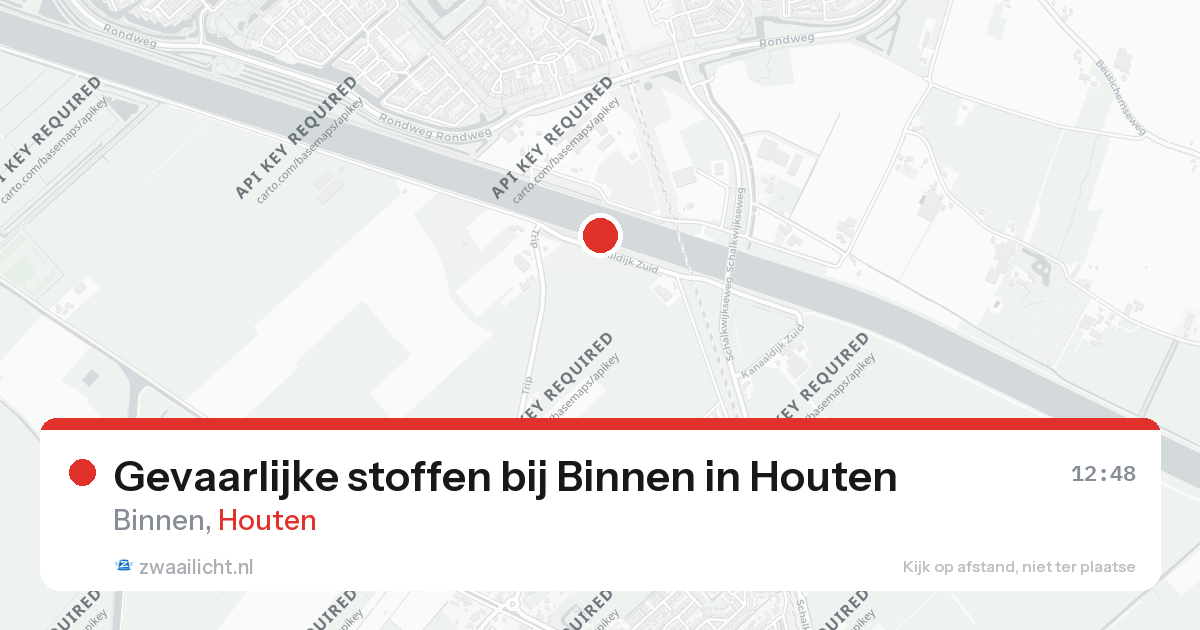 Gevaarlijke stoffen bij Binnen in Houten — 26 aug 2026