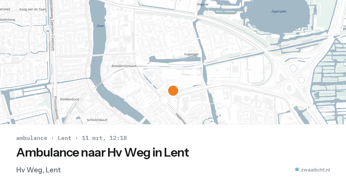 Ambulance naar Hv Weg in Lent — 11 mrt 2026