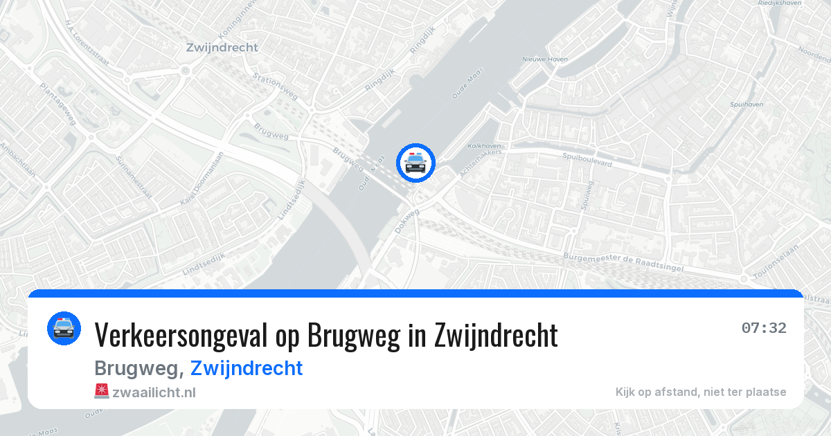 Verkeersongeval op Brugweg in Zwijndrecht — 28 apr 2026