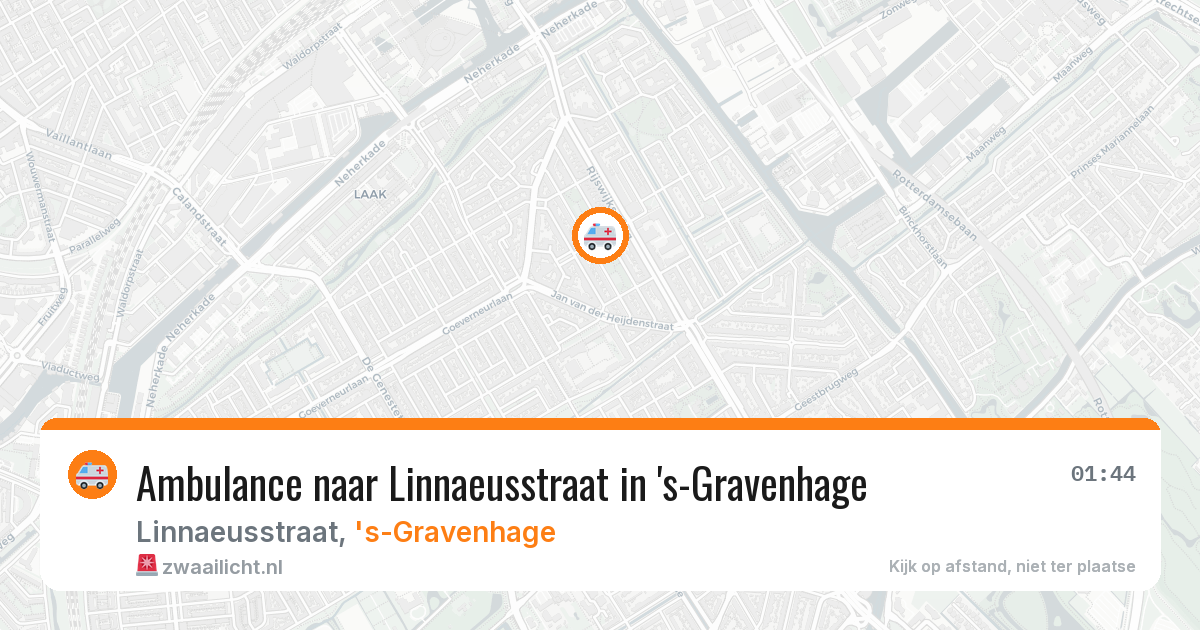 Ambulance naar Linnaeusstraat in 's-Gravenhage — 21 mei 2026