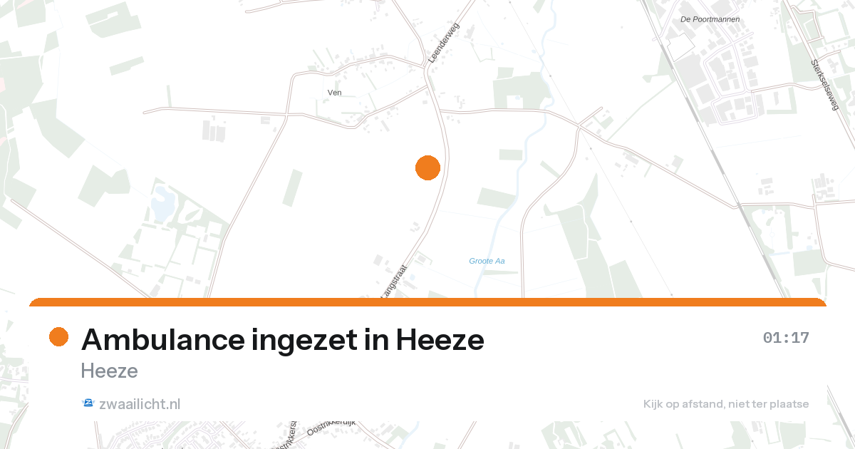 Ambulance ingezet in Heeze — 27 aug 2026