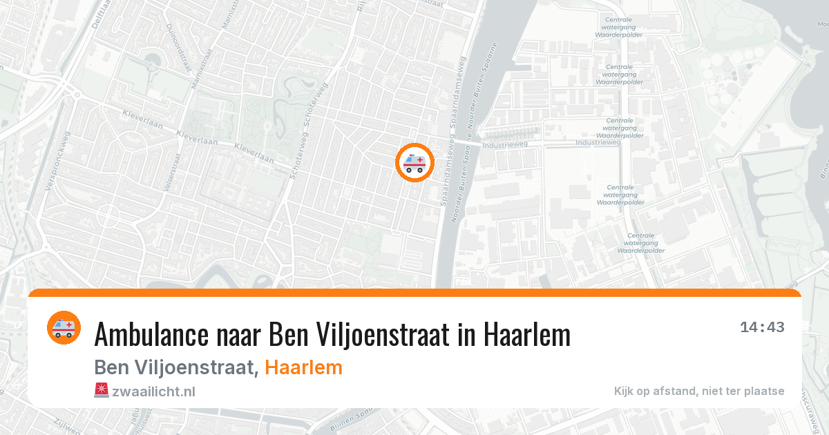 Ambulance naar Ben Viljoenstraat in Haarlem — 19 mrt 2026
