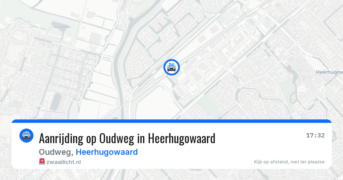Aanrijding op Oudweg in Heerhugowaard — 6 jun 2026