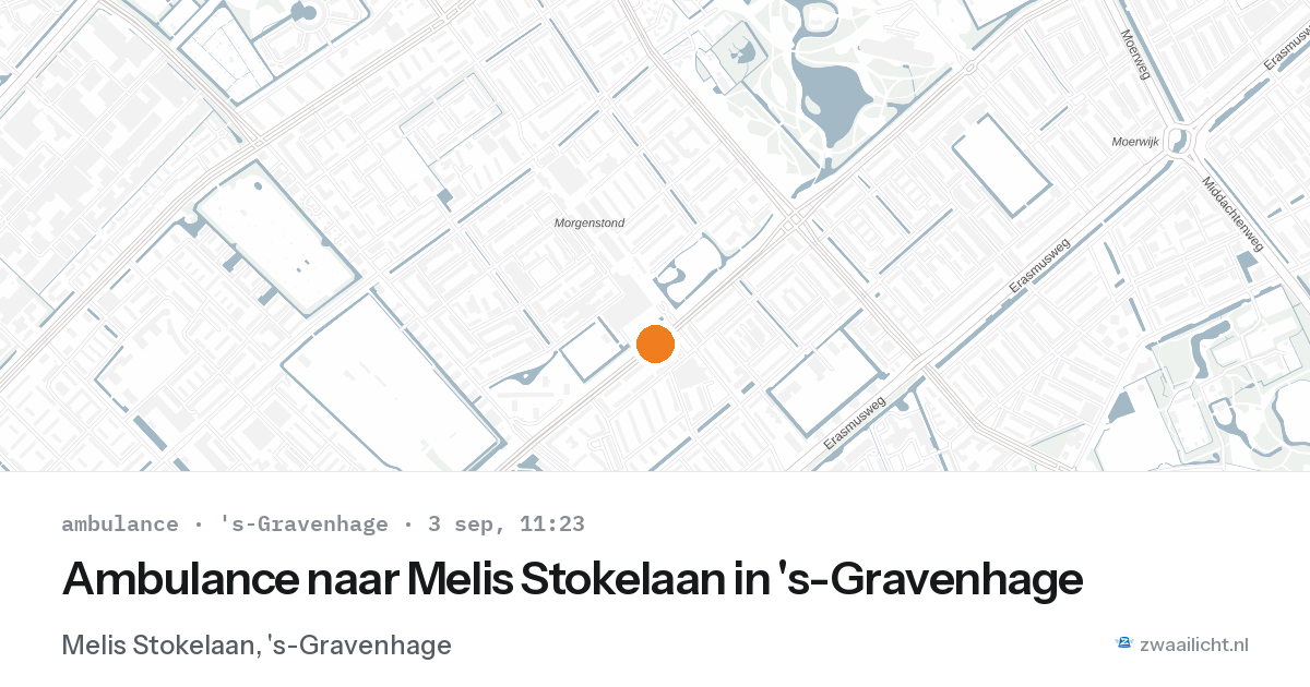 Ambulance naar Melis Stokelaan in 's-Gravenhage — 3 sep 2026