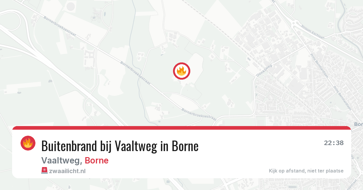 Buitenbrand bij Vaaltweg in Borne — 24 mei 2026