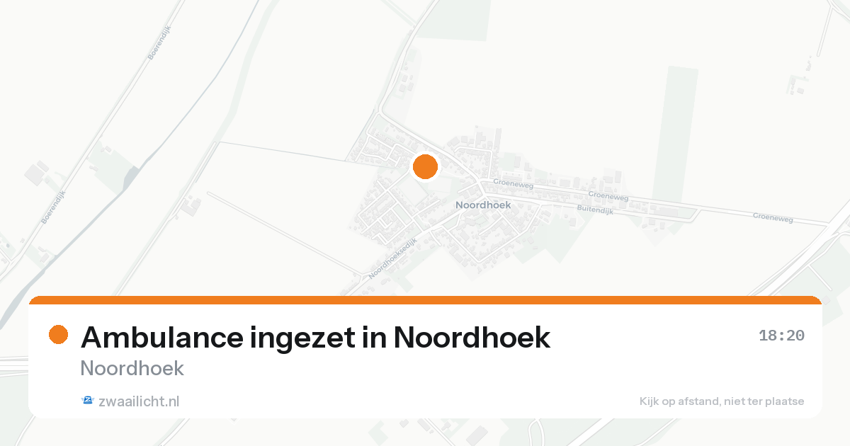 Ambulance ingezet in Noordhoek — 21 aug 2026