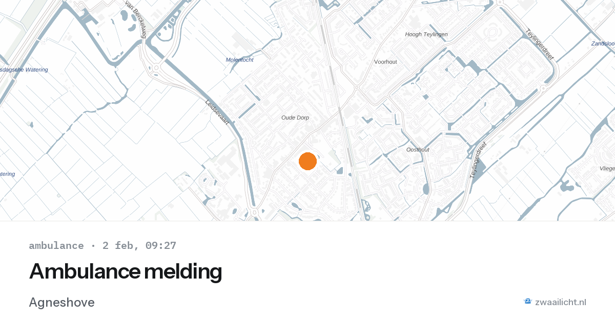 Ambulance melding — 2 feb 2026