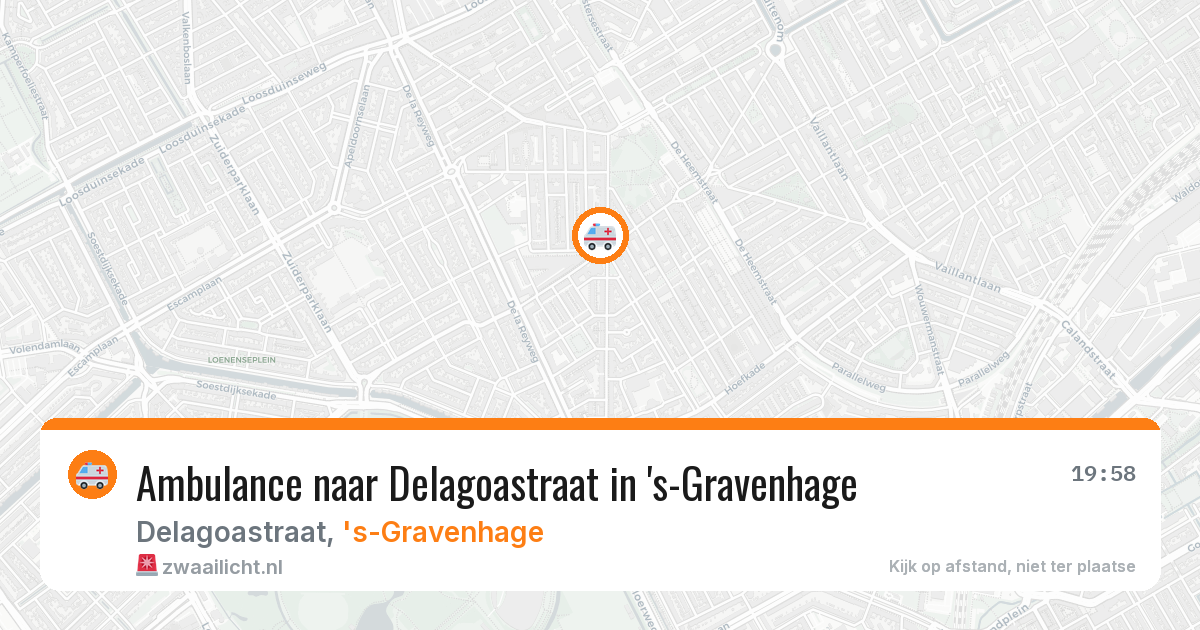 Ambulance naar Delagoastraat in 's-Gravenhage — 31 mei 2026