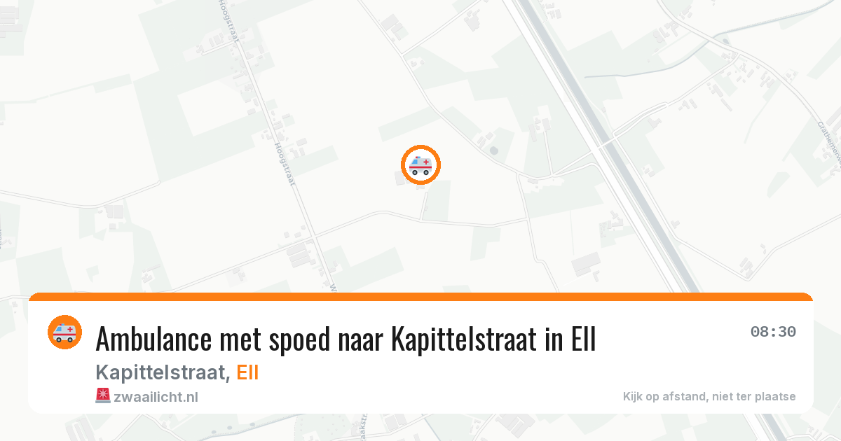 Ambulance met spoed naar Kapittelstraat in Ell — 23 jun 2026