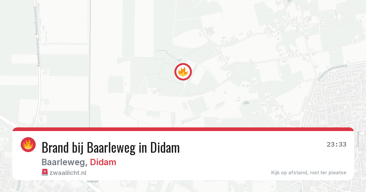 Brand bij Baarleweg in Didam — 20 jun 2026