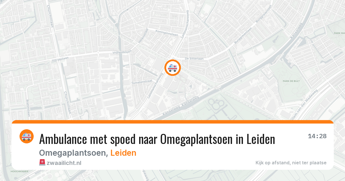 Ambulance met spoed naar Omegaplantsoen in Leiden — 24 jan 2026