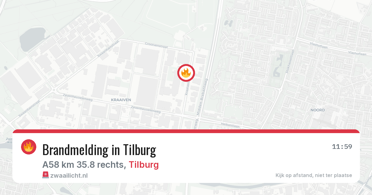 Brandmelding in Tilburg — 29 apr 2026