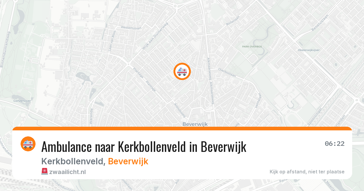 Ambulance naar Kerkbollenveld in Beverwijk — 14 jul 2026