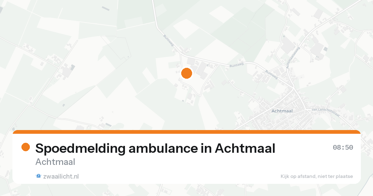Spoedmelding ambulance in Achtmaal — 23 aug 2026