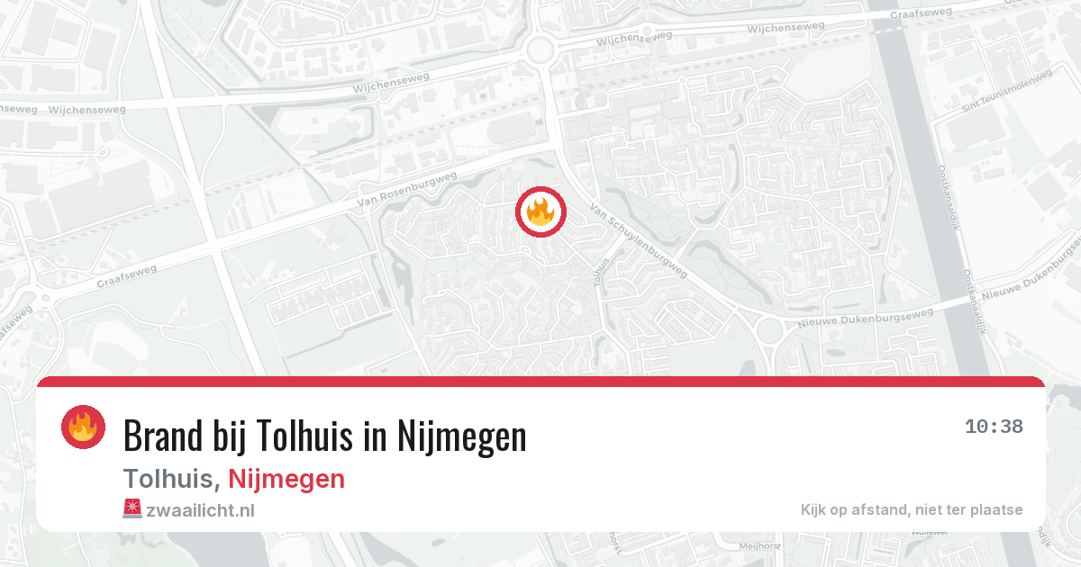 Brand bij Tolhuis in Nijmegen — 28 jun 2026