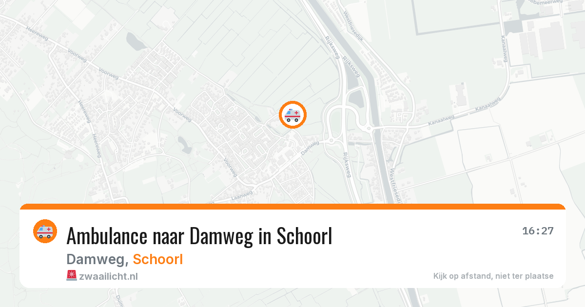 Ambulance naar Damweg in Schoorl — 3 jul 2026