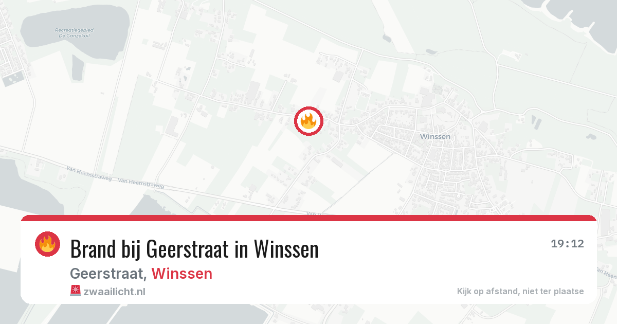 Brand bij Geerstraat in Winssen — 4 aug 2026