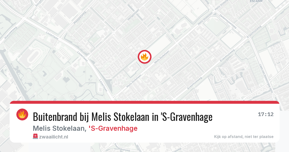 Buitenbrand bij Melis Stokelaan in 'S-Gravenhage — 3 mrt 2026