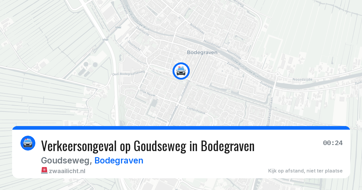 Verkeersongeval op Goudseweg in Bodegraven — 10 apr 2026