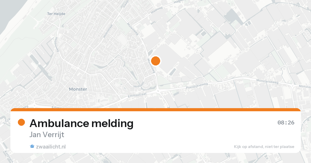 Ambulance melding — 3 mei 2026