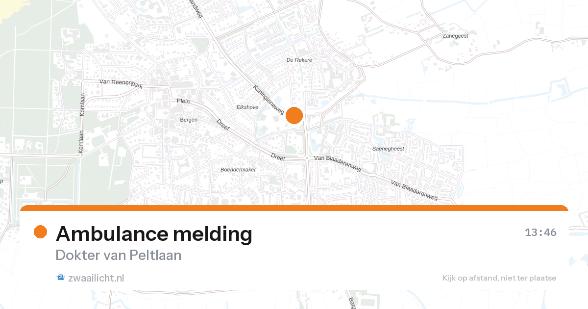 Ambulance melding — 13 jun 2026