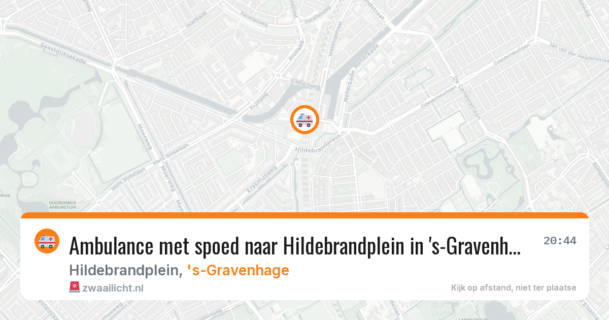 Ambulance met spoed naar Hildebrandplein in 's-Gravenhage — 27 mei 2026