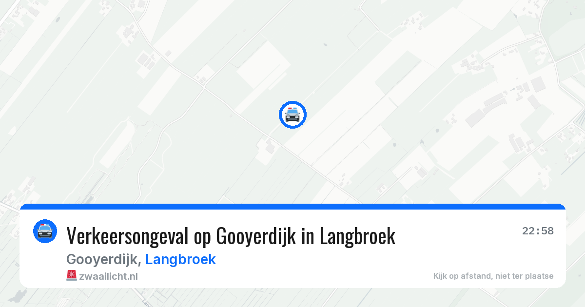Verkeersongeval op Gooyerdijk in Langbroek — 12 jun 2026
