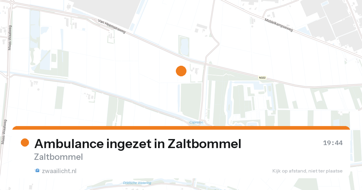 Ambulance ingezet in Zaltbommel — 26 aug 2026